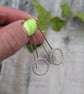Sterling Silver Beaded Circle Long Earrings - JBJ1115 - Image 5