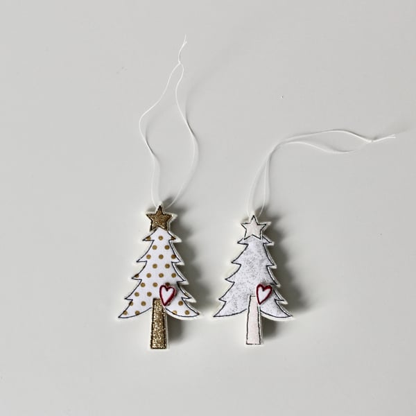 'Two Little Trees' - Hanging Decoration