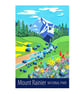 Mount Rainier travel poster print by Artist Susie West - Image 5