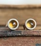 Sterling Silver Citrine Stud Earrings 