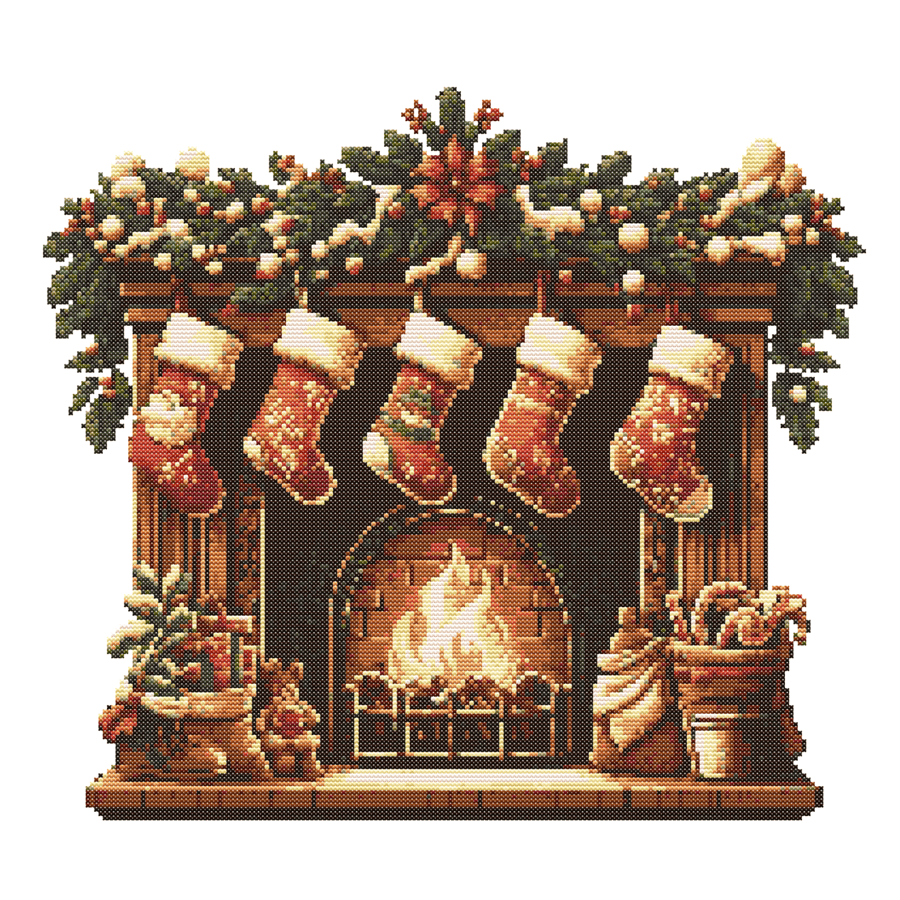 COSY CHRISTMAS - Cross Stitch Pattern - Cross Stitch Chart