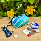 Tropical Waves - Repurposed - Chunky Keyring Pouch 