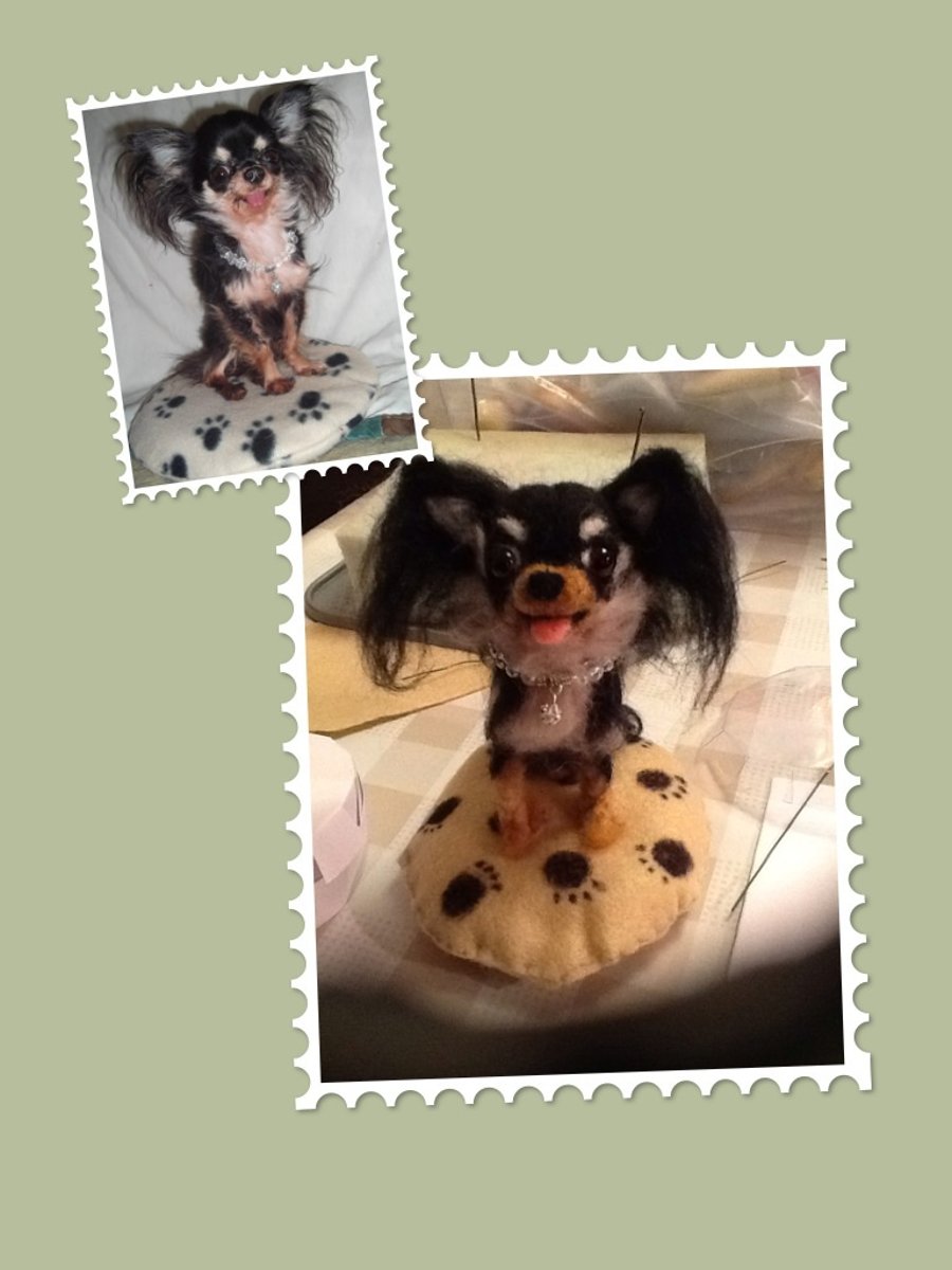 Needle Felted 3D Pet Portrait Model