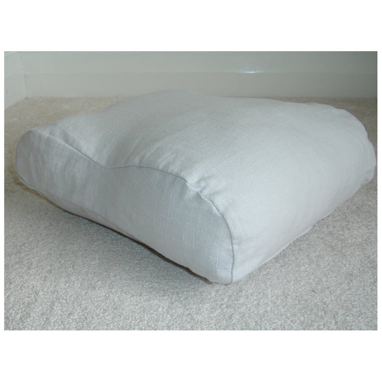 Tempur Original Neck Pillow COVER ONLY Orthopaedic Linen Grey QUEEN Medium 60cm