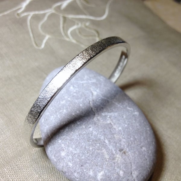 Custom order silver bangle