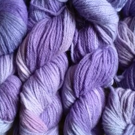 SPECIAL! 250g Hand-dyed  WOOL ALPACA DK Lilac Love