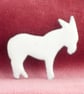 Brooch - White donkey - Image 2