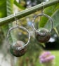 Sterling silver and green turquoise earrings - Image 4