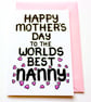 Happy Mother's Day To The Worlds Best Nanny Mother's Day Card - Image 8