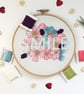 Embroidery Kit - Floral Embroidery Kit, Hand Embroidery "Smile" - Image 5