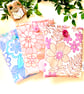 Handmade Vintage Fabric pink Retro Floral Kindle Sleeve, E-reader pouch - Image 5