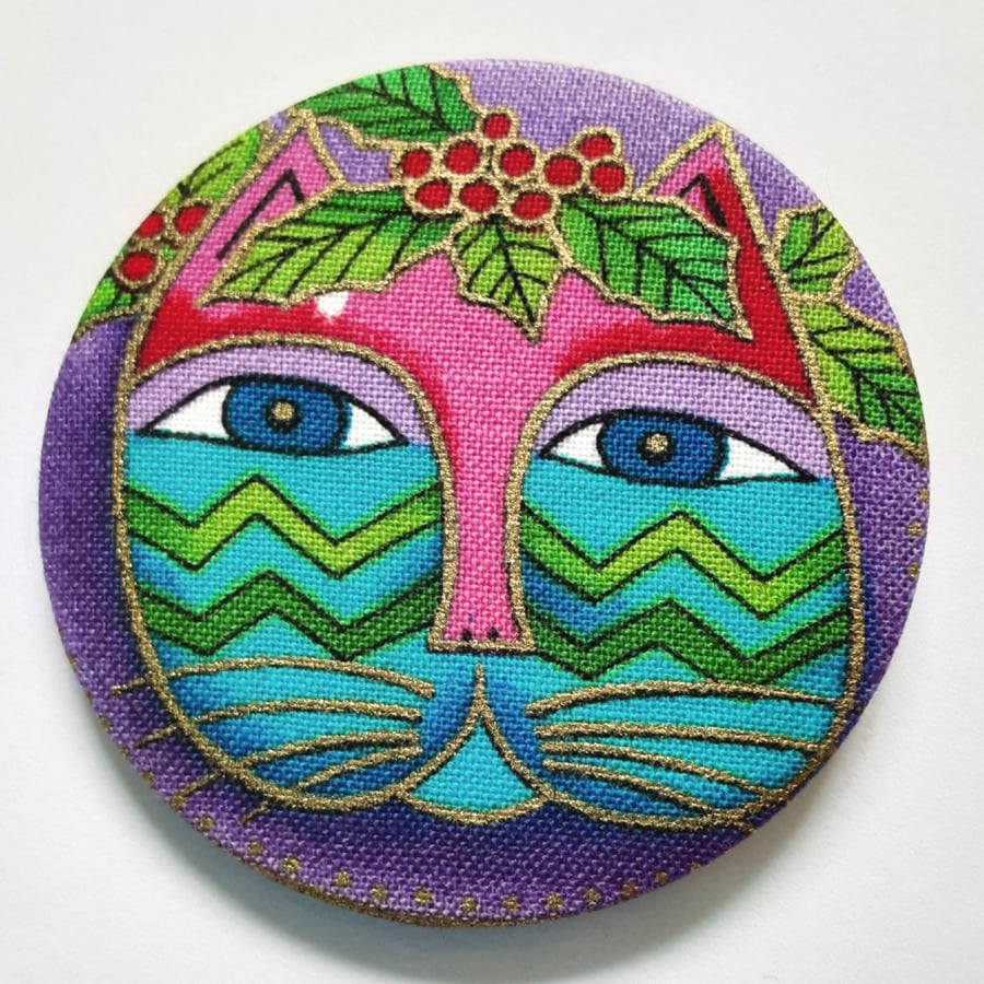 58mm Fabric Cotton Badge