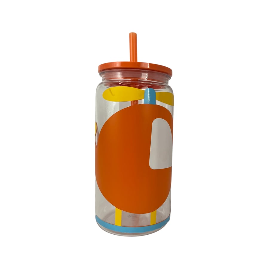 Orange Helicopter Plastic Cup