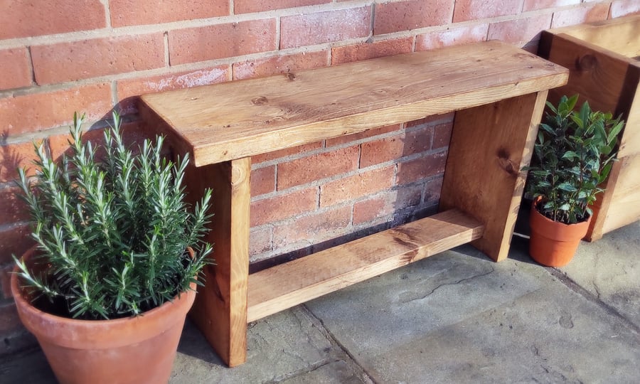 Zebra. Chunky Scaffold Board Outdoor Bench