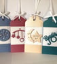 Handmade Baby Gift Tags, Pearl Shimmer, Set of 4 - Image 6