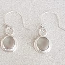 Sterling Silver & Seaglass Earrings