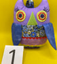 Fabric Owl Pincushion for a Stitcher to Use or Decorate Their Workroom.  - Image 2