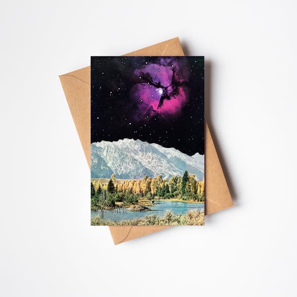 Space Greetings Card - Time and Space