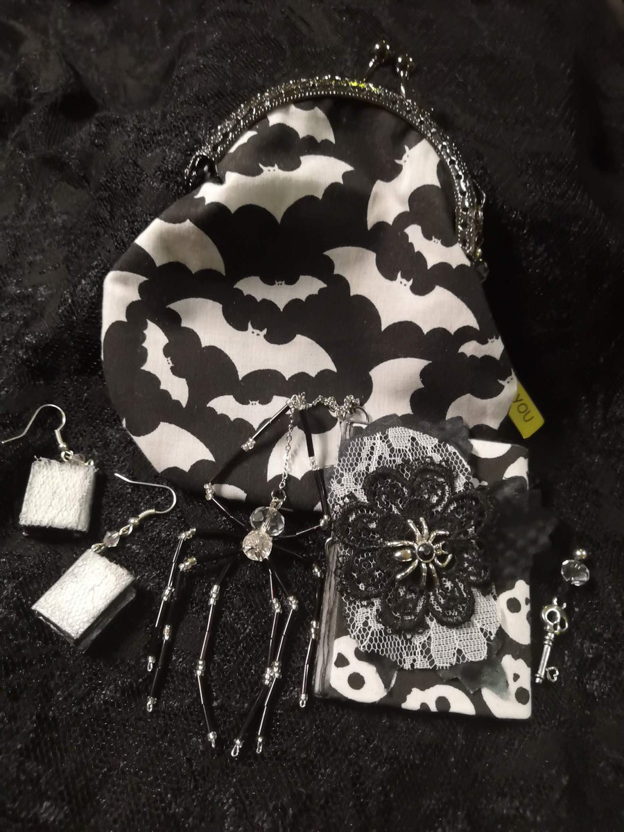 Black And White Handmade Gift Set 5 Deliciously Coordinated Handmade Items 