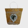 Mosaic Slate Heart Shabby Chic Garden Hanging Decoration