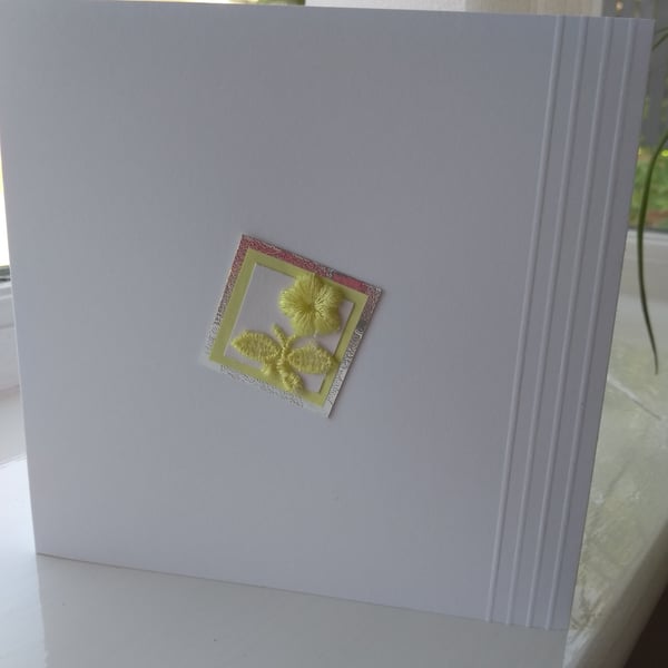 Yellow flower open card