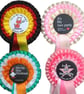 Personalised Hen Night Rosette Custom Bride To Be Party Badge Favours from