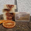 Patchouli and Orange soap, luxurious, handmade, natural. 