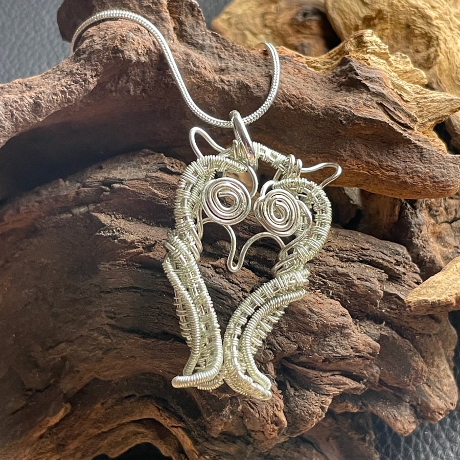 It's A Hoot -  Wire Wrapped Owl Pendant