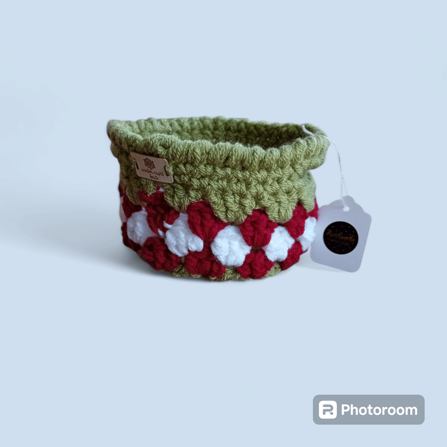 Handmade crochet Storage baskets 