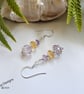 Amatrine Citrine & Amethyst Sterling Silver Earrings  - Image 4