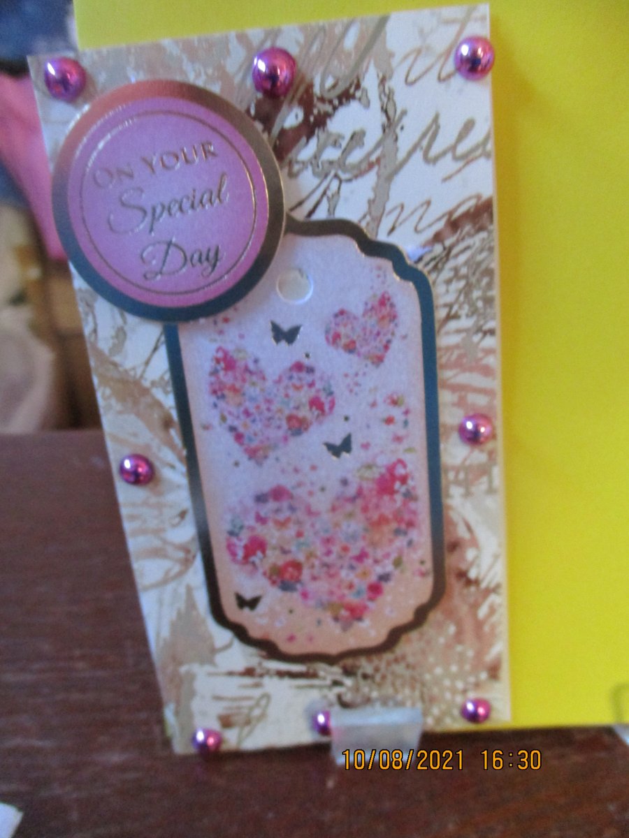 On Your Special Day Hearts Card