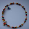 Bright Multi Coloured Bead Bracelet