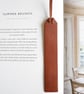 Leather Bookmark – Italian Vegetable-Tanned - Handmade in Cornwall - Minimalist