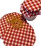 Red Checked Jam Jar Covers - Image 2