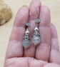 Moonstone cone earrings - Image 3
