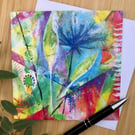 Flourish Abstract Greetings Card 