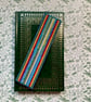 Handmade Multicolour Needlepoint Bookmark Book Lover Gift Hand-Sewn Felt Backed - Image 2