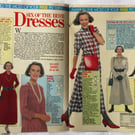 A multi-size sewing pattern for women's dresses in 6 styles (Woman's Weekly)
