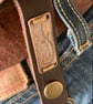 Otter - Handmade Etched Copper & Leather Beltloop Keyring - Image 3