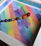 Rainbow Reflections Beaded Dragonfly Box Frame - Image 4