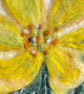 Hand Felted Aconite Textile Artwork  - Image 3