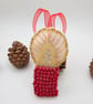 Bead embroidery Christmas candle decoration  - Image 2