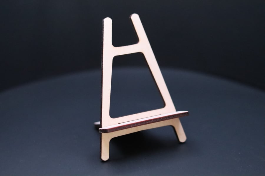 Mini Easel - Laser Cut Display Stand in 3mm Plywood (2 x Slot Together Pieces)