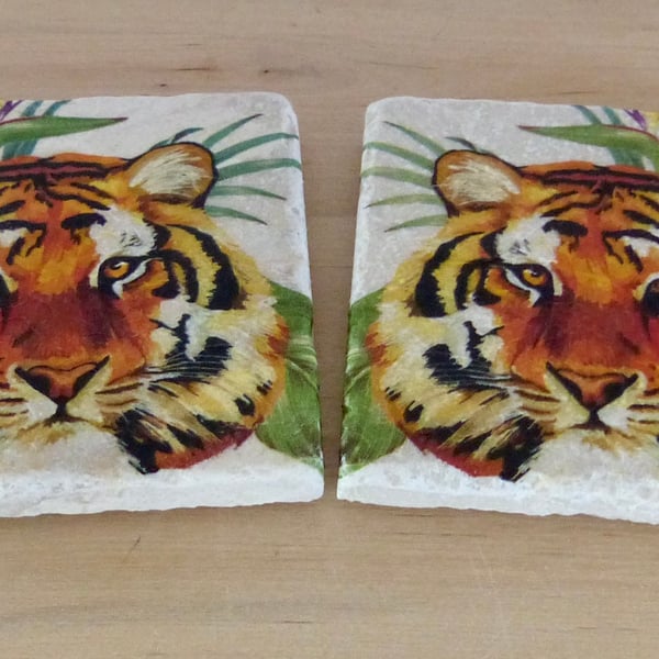 Marble 'Tiger' Coasters