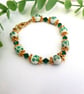 Ceramic and Crystal Bracelet, - Image 2