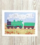 Steam engine giclee print  - Image 1