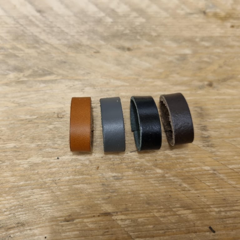 X2 Genuine Leather Belt LoopsKeepers, 30mm. BrownBlackTanGrey