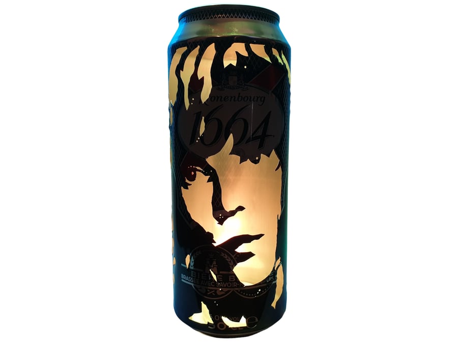 Ian Brown Beer Can Lantern! The Stone Roses Madchester Pop Art Portrait Lamp - U