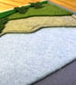 Scottish Hills - Felt and Freehand Embroidery Square Card - Image 2