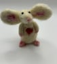 Needle felted mouse 4" high - Image 5